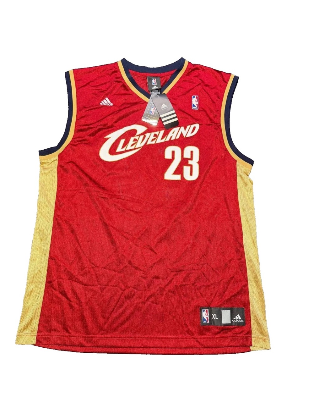 Adidas Cleveland Cavaliers LeBron James 23 Jersey Mens XL NBA Basketball Red New